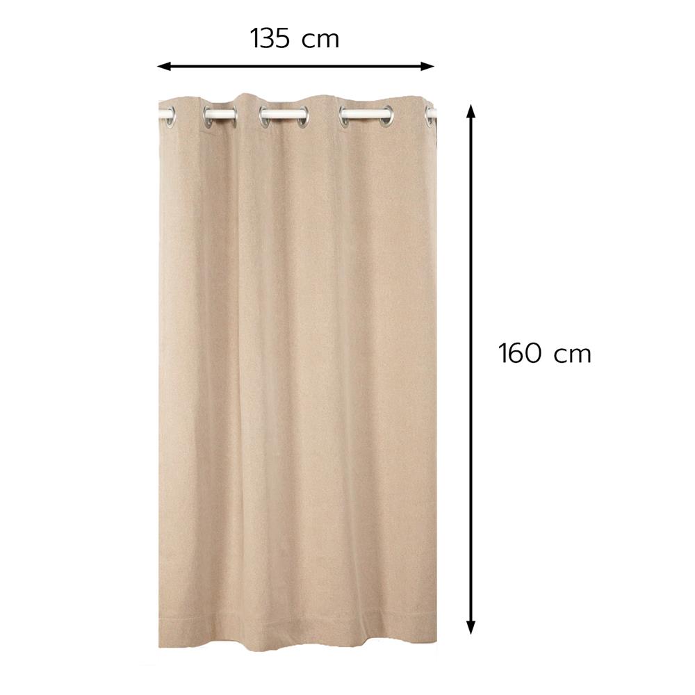 ผ้าม่าน EYELET HOME LIVING STYLE PROMPT UV 135x160 ซม. สีน้ำตาล