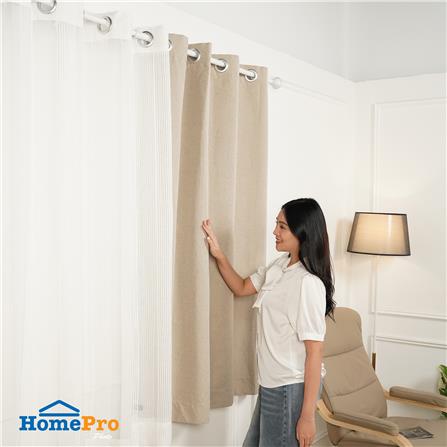 ผ้าม่าน EYELET HOME LIVING STYLE PROMPT UV 135x160 ซม. สีน้ำตาล_5