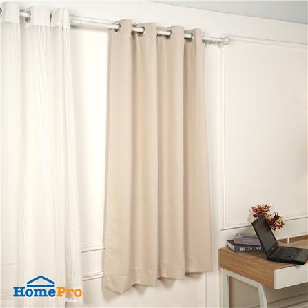 ผ้าม่าน EYELET HOME LIVING STYLE STICK UV 135x160 ซม. สีครีม_5