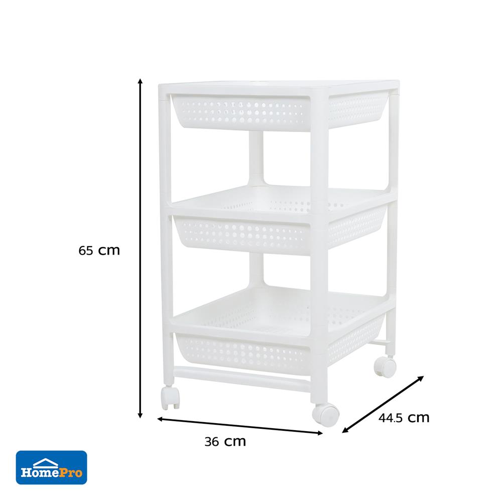 ชั้นวางของพลาสติก 3 ชั้น KECH OKEY 36X44.5X65 ซม.