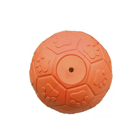 ของเล่นสุนัข MOMOVIDA RUBBER FOOTBALL DT-15 สีส้ม_1