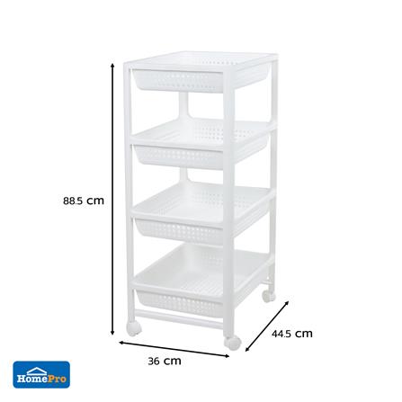 ชั้นวางของพลาสติก 4 ชั้น KECH OKEY 36X44.5X88.5 ซม._7