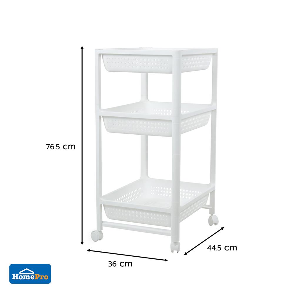 ชั้นวางของพลาสติก 3 ชั้น KECH OKEY 36X44.5X76.5 ซม.