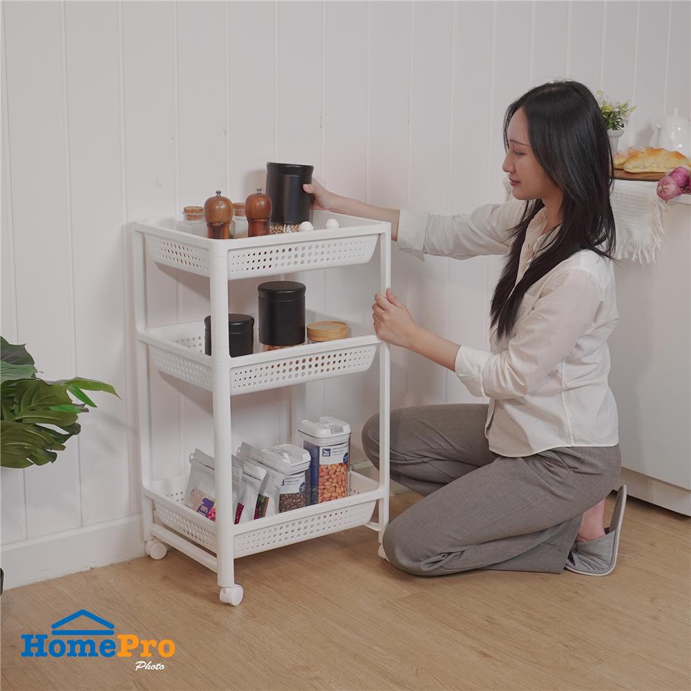 ชั้นวางของพลาสติก 3 ชั้น KECH OKEY 36X44.5X76.5 ซม.