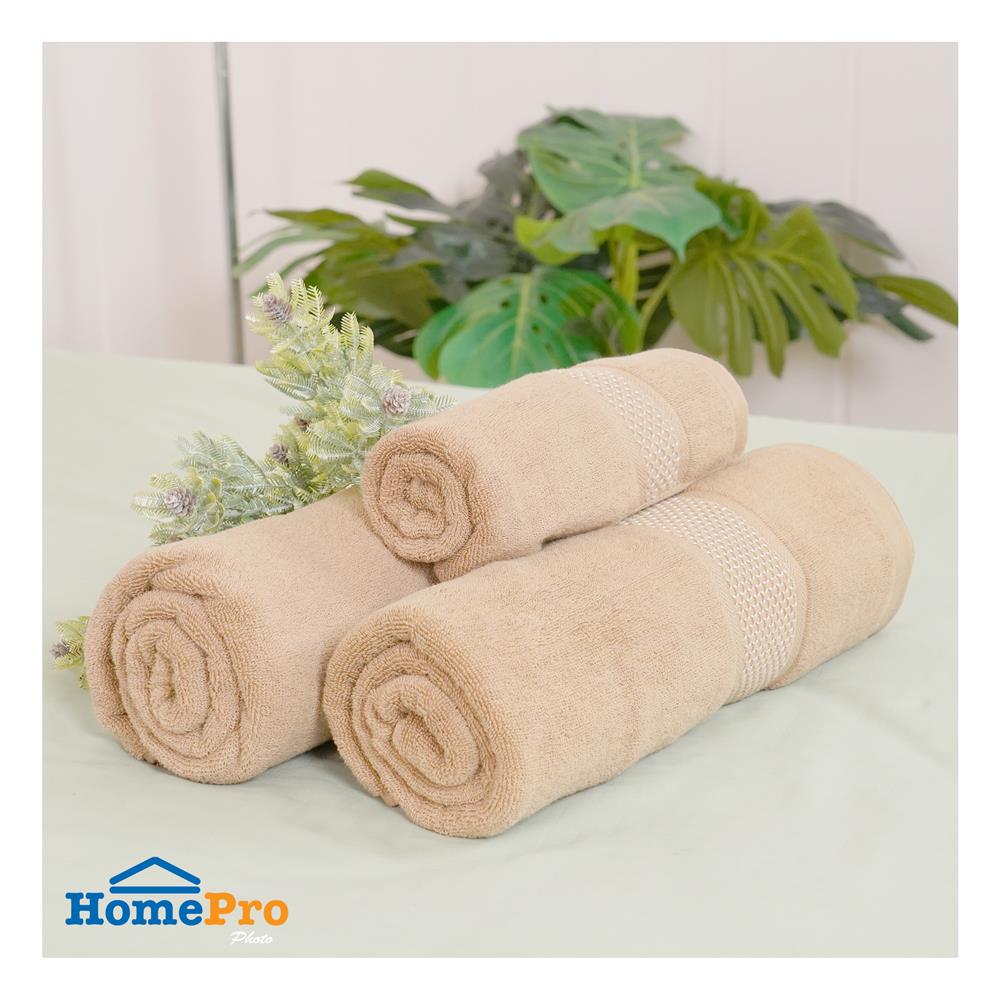 ผ้าขนหนู HOME LIVING STYLE GRACIAS 16x32 นิ้ว สี BROWN