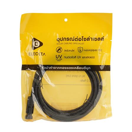สายโซลาร์เซลล์ MC4 ELECKTA 1x4 ตร.มม. 5 ม. สีดำ_3