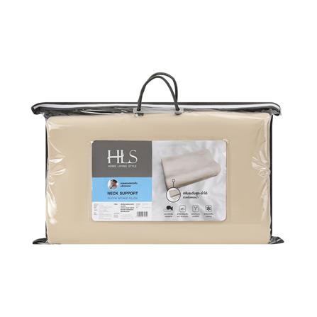 หมอนสุขภาพ HOME LIVING STYLE SILICON SPONGE JORDAN สี LIGHT BROWN_4