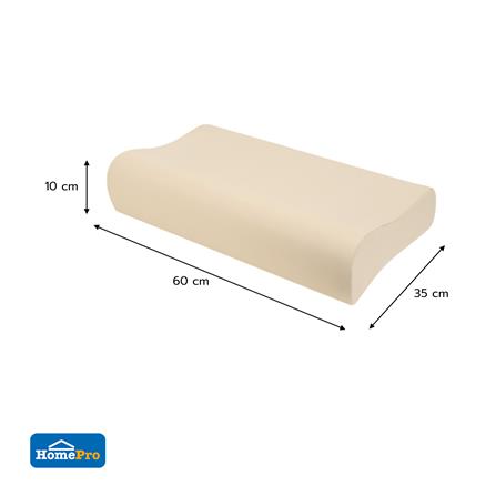 หมอนสุขภาพ HOME LIVING STYLE SILICON SPONGE JORDAN สี LIGHT BROWN_6