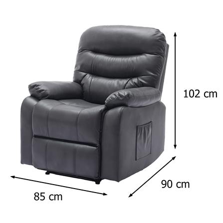 RECLINER FURDINI DELUXE สีเทา_9