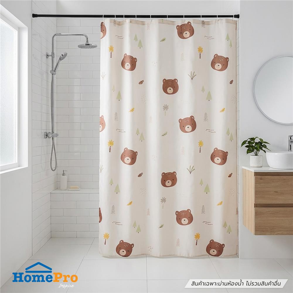 ม่านห้องน้ำ POLYESTER MOYA ACS25074A 180x180 ซม.