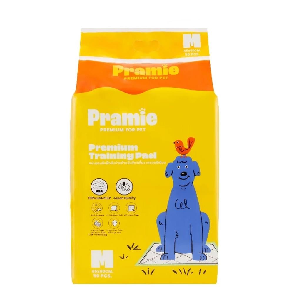 แผ่นรองซับ PRAMIE PAD SIZE M สีขาว (50 แผ่น)
