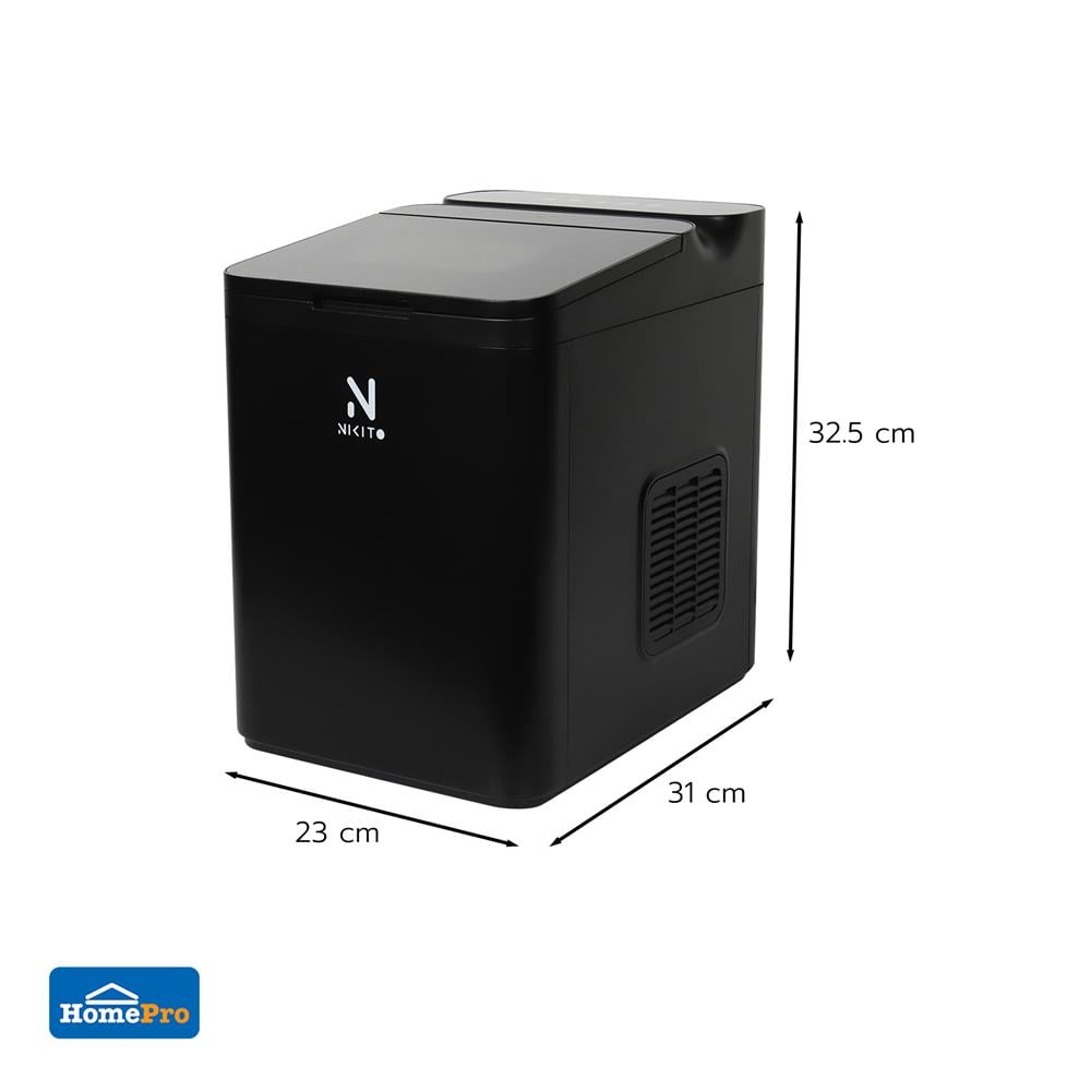 เครื่องทำน้ำแข็งอัตโนมัติ NIKITO NK-IMK สีดำ