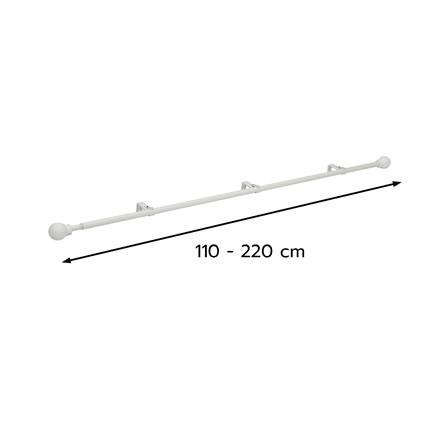 รางเหล็กยืดหด HOME LIVING STYLE BALLOON 110-210 ซม. สีขาว_4