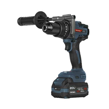 สว่านกระแทกไร้สาย (พร้อมแบตเตอรี่) ROWEL DBD160 20 โวลต์_0