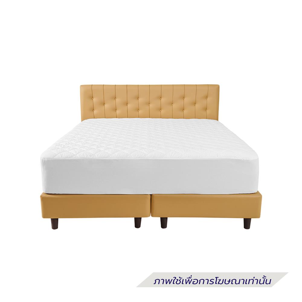 ผ้ารองกันเปื้อน รัดมุมเต็มตัว TWIN SIZE STEVENS สี WHITE