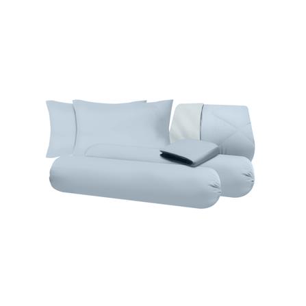 ชุดผ้าปูที่นอน 5 ฟุต (ชุด 6 ชิ้น) SANTA BEDDING สี LIGHT BLUE/LIGHT GREEN_4