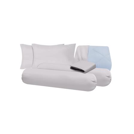 ชุดผ้าปูที่นอน 5 ฟุต (ชุด 6 ชิ้น) SANTA BEDDING สี LIGHT GREY/LIGHT BLUE_5
