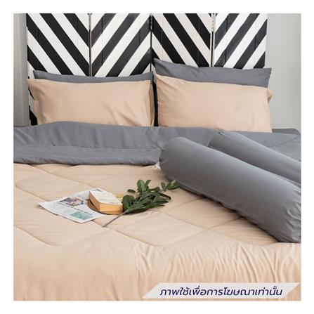 ชุดผ้าปูที่นอน 5 ฟุต (ชุด 6 ชิ้น) SANTA BEDDING สี GREY/BROWN_1