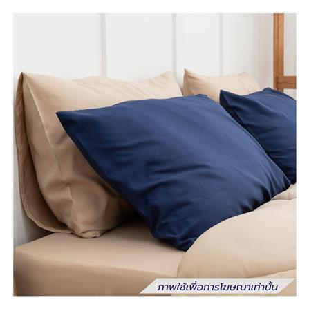 ชุดผ้าปูที่นอน 5 ฟุต (ชุด 6 ชิ้น) SANTA BEDDING สี BROWN/NAVY BLUE_2