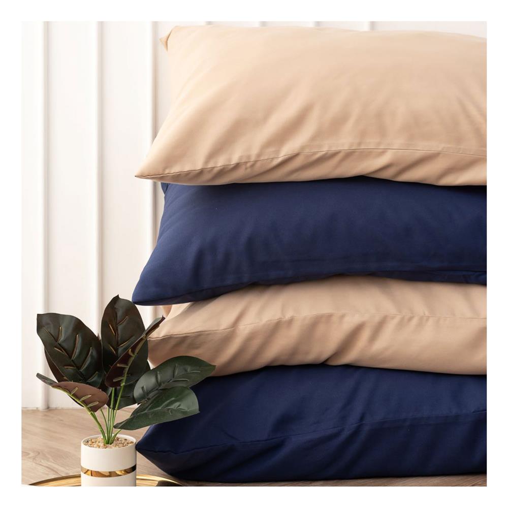 ชุดผ้าปูที่นอน 5 ฟุต (ชุด 6 ชิ้น) SANTA BEDDING สี NAVY BLUE/BROWN