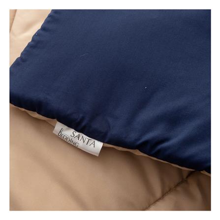 ชุดผ้าปูที่นอน 5 ฟุต (ชุด 6 ชิ้น) SANTA BEDDING สี NAVY BLUE/BROWN_6