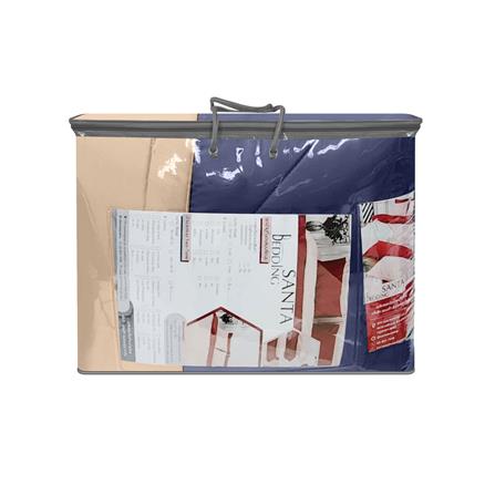ชุดผ้าปูที่นอน 5 ฟุต (ชุด 6 ชิ้น) SANTA BEDDING สี NAVY BLUE/BROWN_7