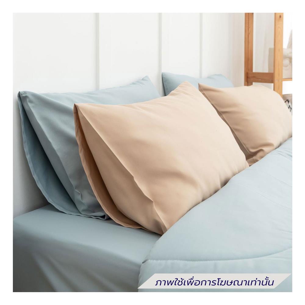 ชุดผ้าปูที่นอน 6 ฟุต (ชุด 6 ชิ้น) SANTA BEDDING สี LIGHT BLUE/CREAM