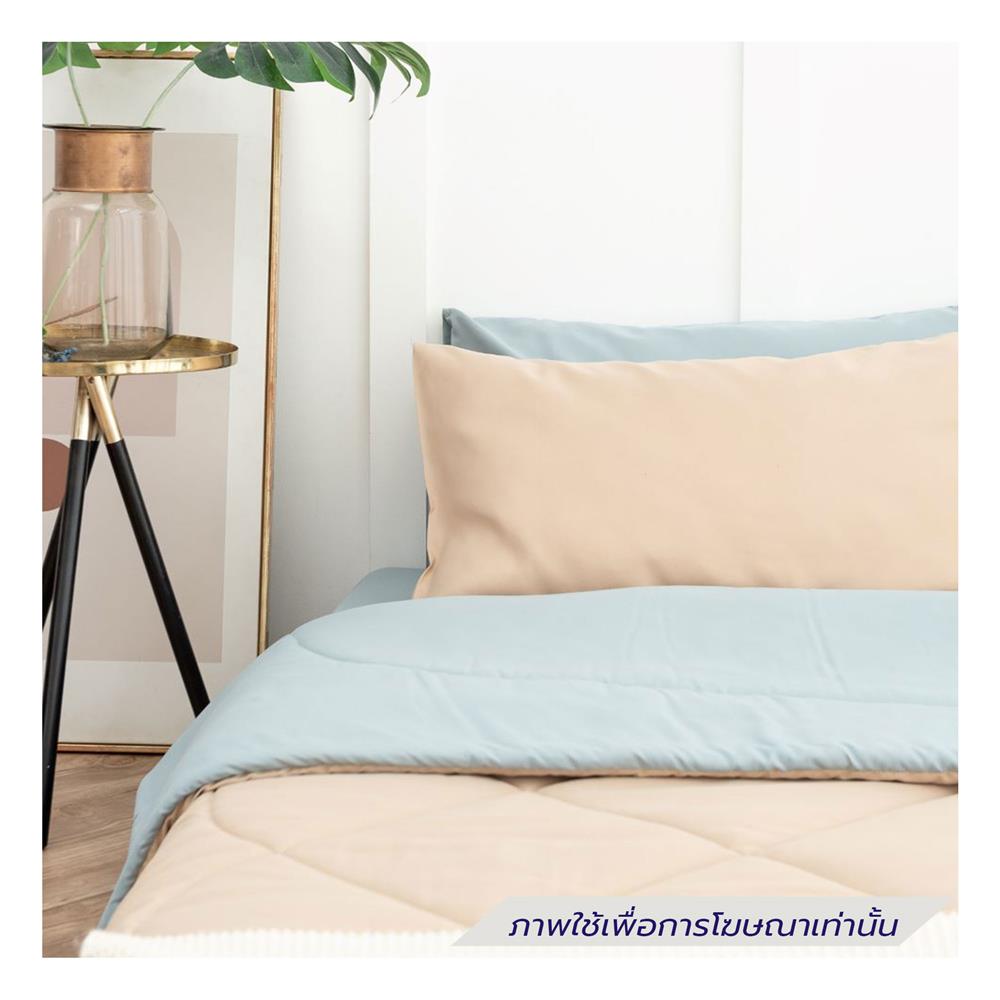 ชุดผ้าปูที่นอน 6 ฟุต (ชุด 6 ชิ้น) SANTA BEDDING สี LIGHT BLUE/CREAM