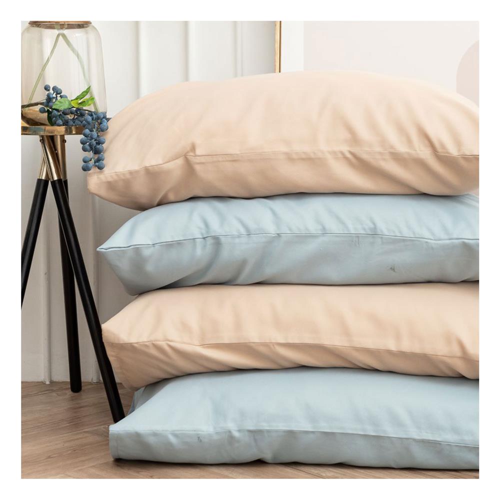 ชุดผ้าปูที่นอน 6 ฟุต (ชุด 6 ชิ้น) SANTA BEDDING สี LIGHT BLUE/CREAM