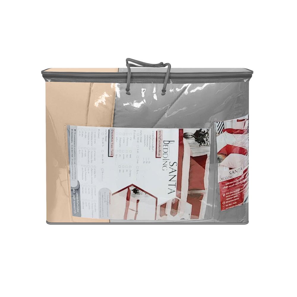 ชุดผ้าปูที่นอน 5 ฟุต (ชุด 6 ชิ้น) SANTA BEDDING สี BROWN/GREY