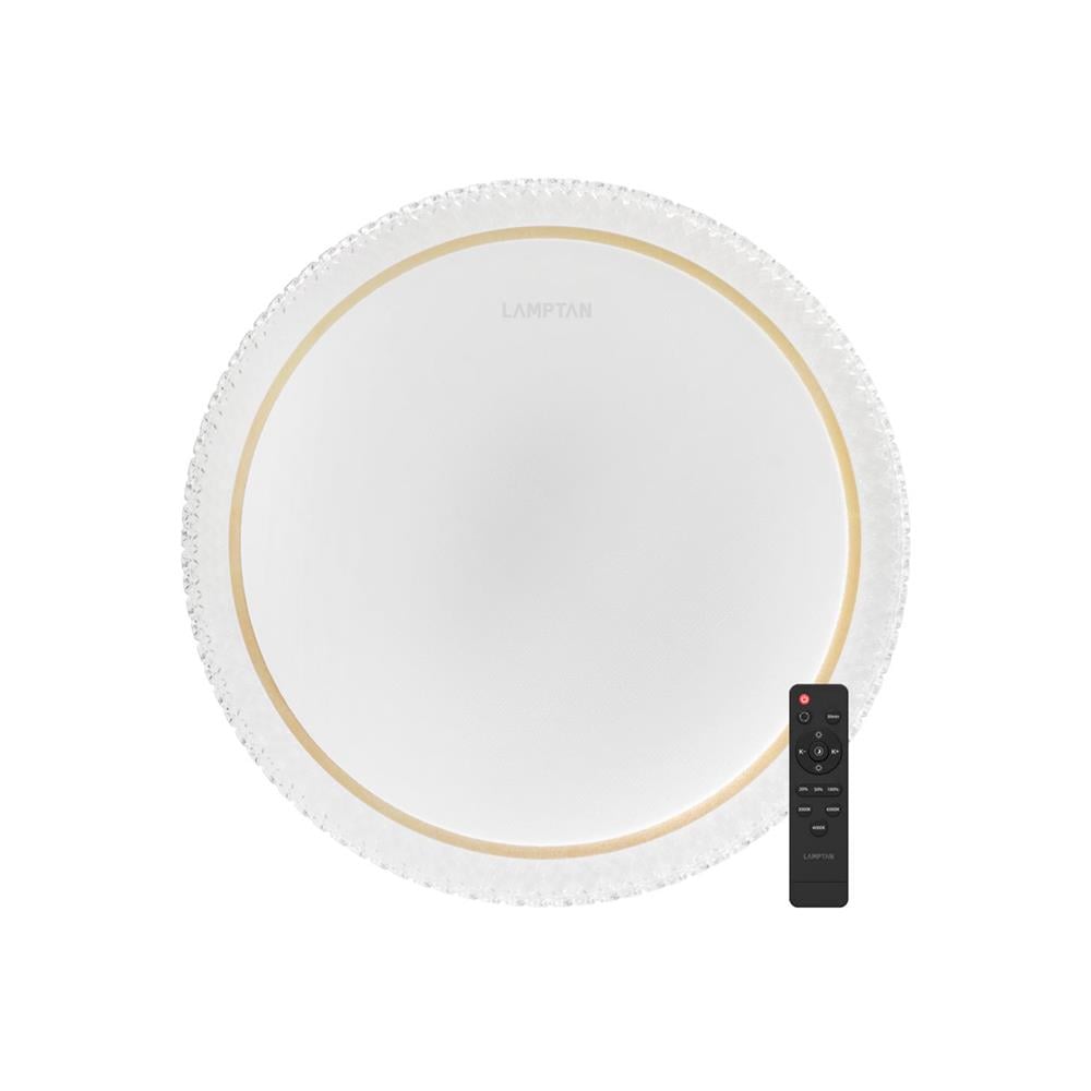ไฟเพดาน LED LAMPTAN CRYSTAL GOLD 50 วัตต์ DAYLIGHT/COOL WHITE/WARM WHITE 19 นิ้ว