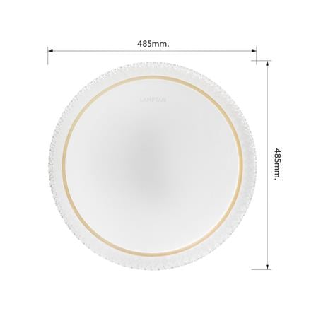 ไฟเพดาน LED LAMPTAN CRYSTAL GOLD 50 วัตต์ DAYLIGHT/COOL WHITE/WARM WHITE 19 นิ้ว_8