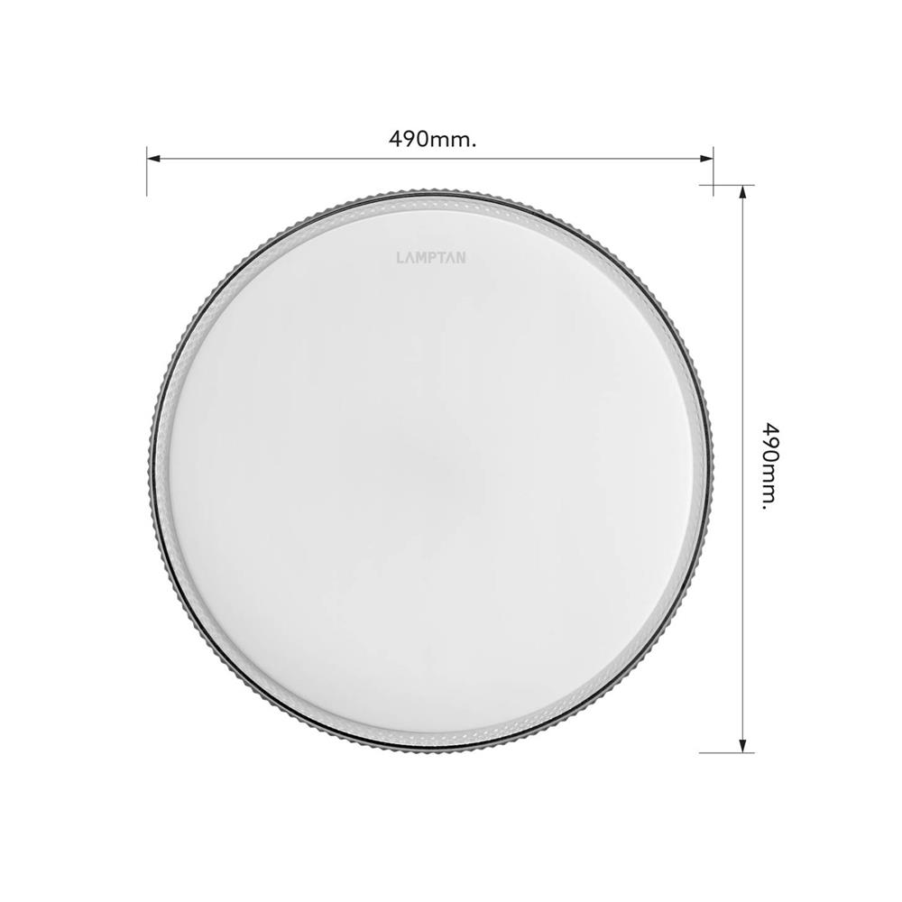 ไฟเพดาน LED LAMPTAN NOTCHLIGHT 50 วัตต์ DAYLIGHT/COOL WHITE/WARM WHITE 19 นิ้ว