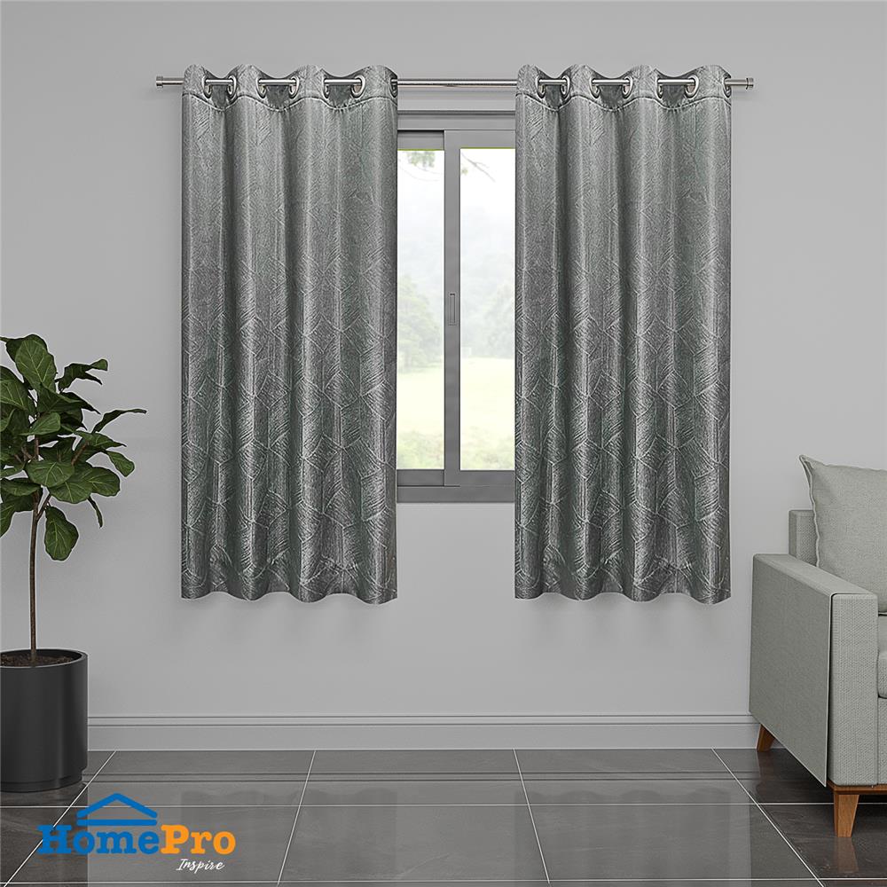 ผ้าม่าน EYELET สั่งตัด HOME LIVING STYLE ALLIC UV สีเทา