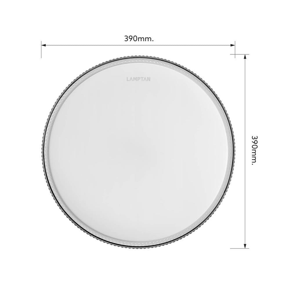 ไฟเพดาน LED LAMPTAN NOTCHLIGHT 36 วัตต์ DAYLIGHT/COOL WHITE/WARM WHITE 15 นิ้ว