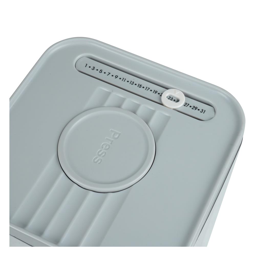 ขวดโหล PET ฝาสุญญากาศ KECH BILO 2200 มล. สีเทา/ใส