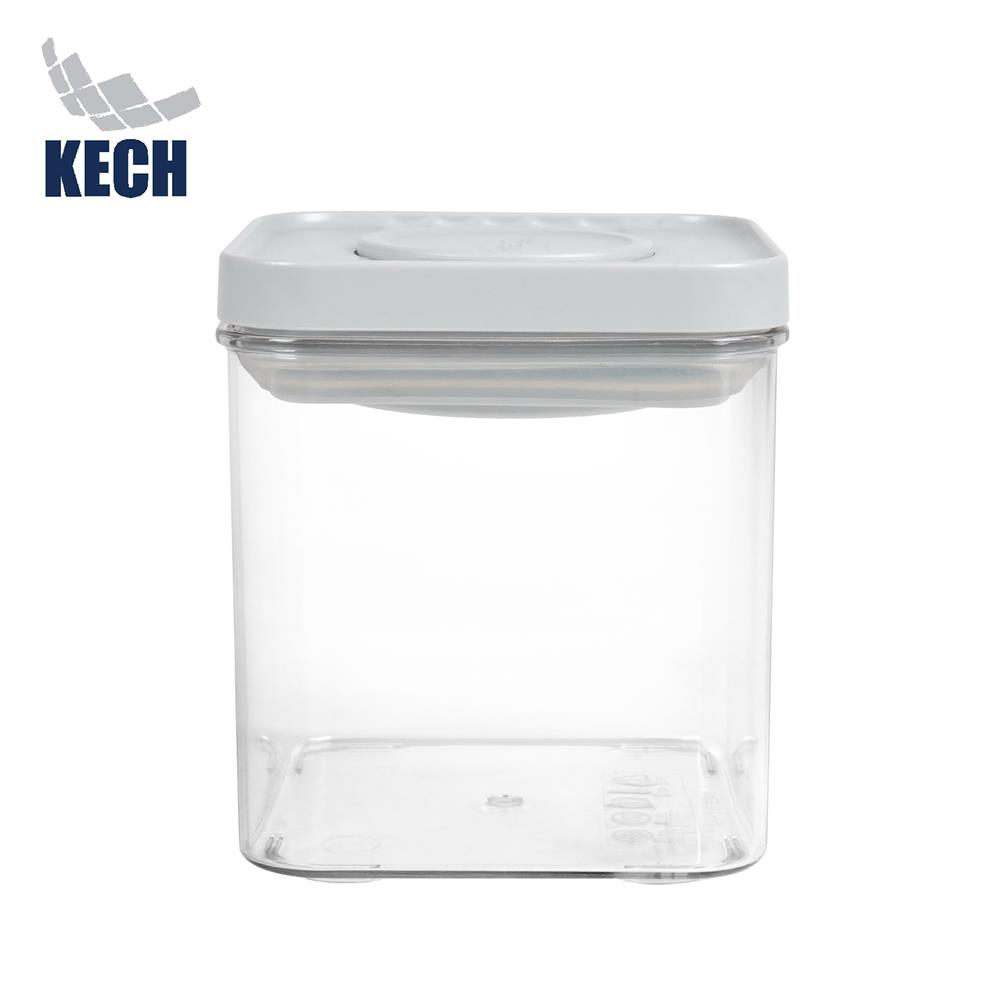 ขวดโหล PET ฝาสุญญากาศ KECH BILO 550 มล. สีเทา/ใส