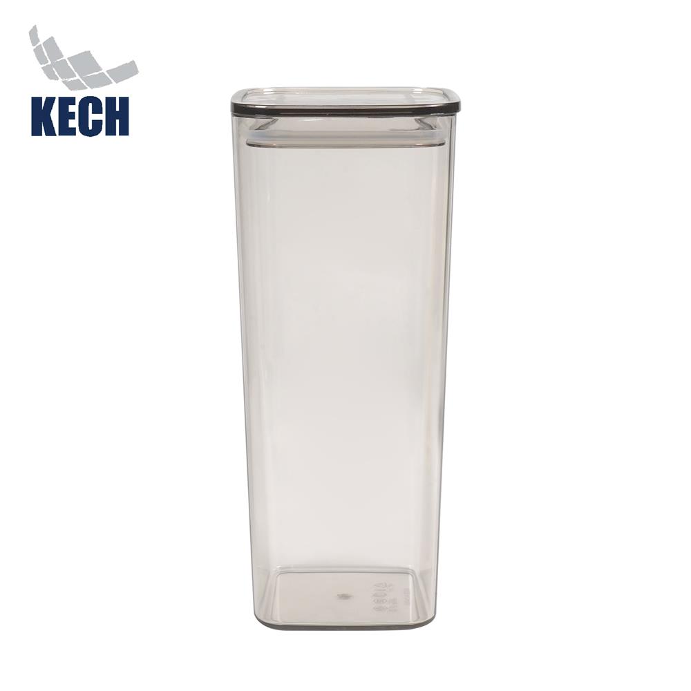 ขวดโหล PET ฝาดึง KECH RUSHY 1600 มล. สีน้ำตาลอ่อน
