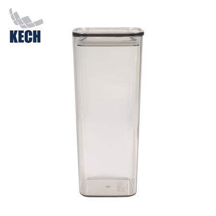 ขวดโหล PET ฝาดึง KECH RUSHY 1600 มล. สีน้ำตาลอ่อน_0