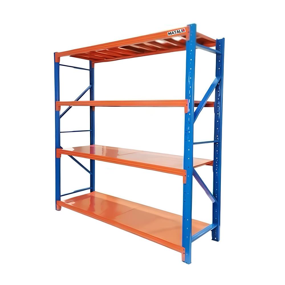 ชั้นเหล็ก 4 ชั้น MATALL PRO 200x200x60 ซม. สีส้ม/น้ำเงิน