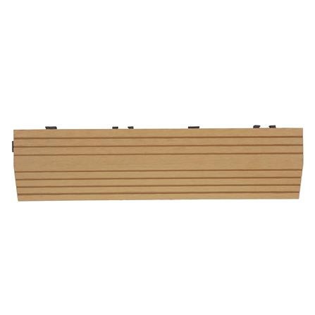 ตัวจบทางเท้า WPC ลายตรง SPRING 30x7.5 ซม. สีน้ำตาล_0