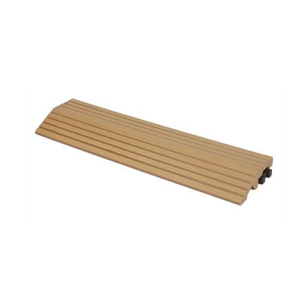 ตัวจบทางเท้า WPC ลายตรง SPRING 30x7.5 ซม. สีน้ำตาล_1