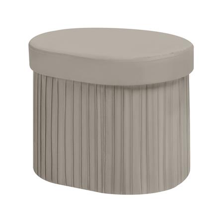 สตูล FURDINI PLEATOVAL สีน้ำตาลอ่อน_0