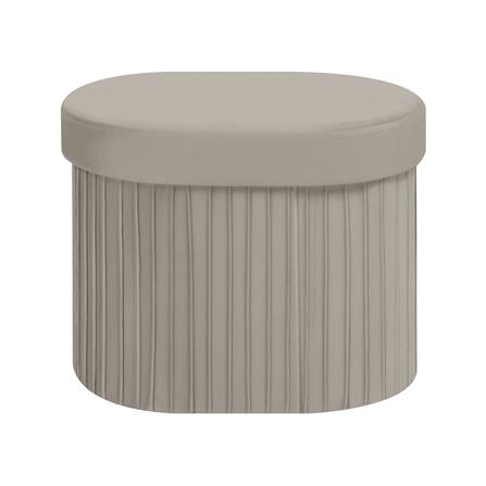 สตูล FURDINI PLEATOVAL สีน้ำตาลอ่อน_2