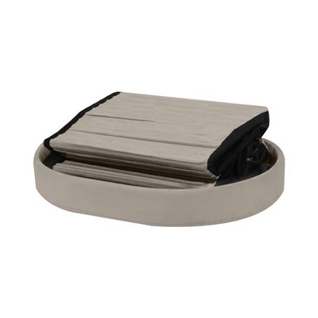 สตูล FURDINI PLEATOVAL สีน้ำตาลอ่อน_5