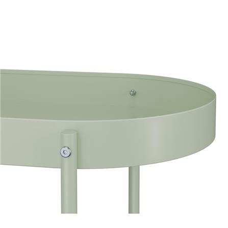 ชั้นวางของ 2 ชั้น มีล้อ STACKO DORU 48x35x55 ซม. สีเขียว_2