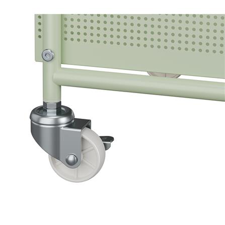 ชั้นวางของ 2 ชั้น มีล้อ STACKO DORU 48x35x55 ซม. สีเขียว_4