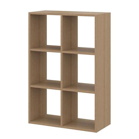 ชั้นวางของโล่ง 6 ช่อง KONCEPT TOMO 19238909 63 ซม. สีโอ๊ค_0