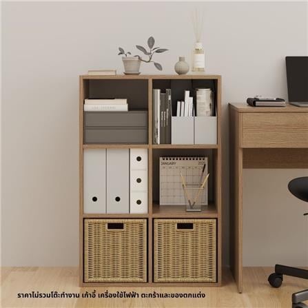 ชั้นวางของโล่ง 6 ช่อง KONCEPT TOMO 19238909 63 ซม. สีโอ๊ค_3