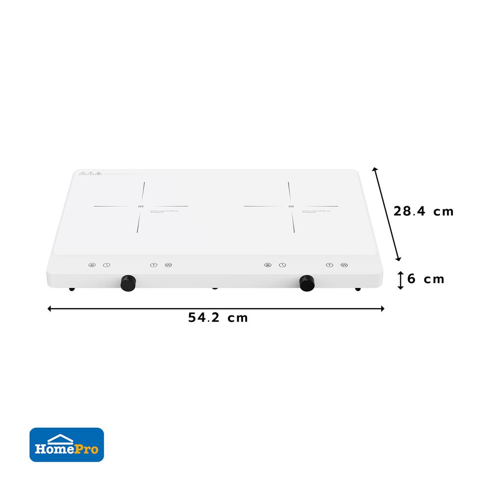 เตาแม่เหล็กไฟฟ้า KUCINE HC-I2402A-03 สีขาว